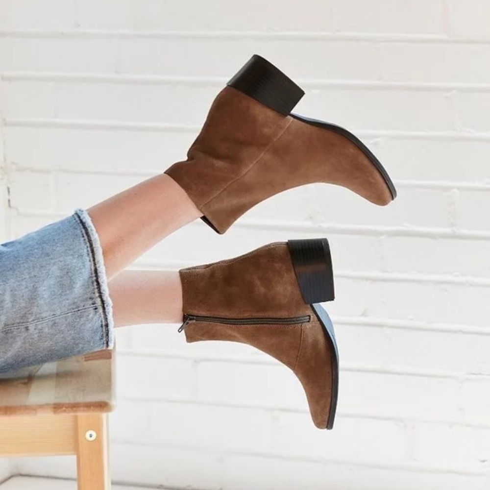 Vagabond Shoemakers Marja Suede Ankle Boots Modern Western Boho Chic Americana